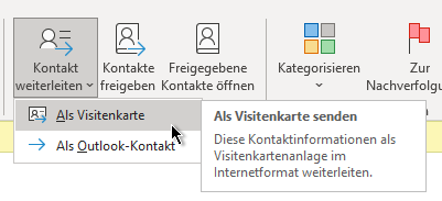 Adressen Weiterleiten